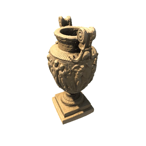 Ancient Roman Greek Vase with LOD0